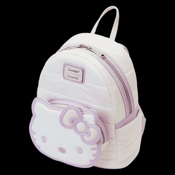 Sanrio Exclusive Hello Kitty Quilted Texture Mini Backpack NWT - Picture 2 of 6